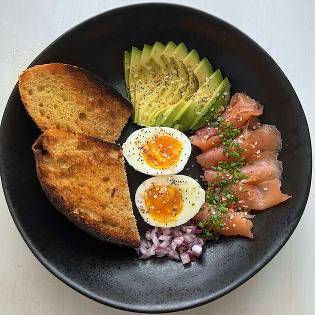 Smoked Salmon Breakfast Bowl With The Perfect Jammy Egg